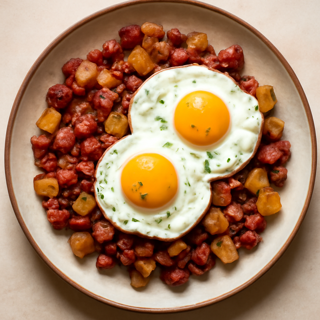 Corned Beef Hash and Eggs