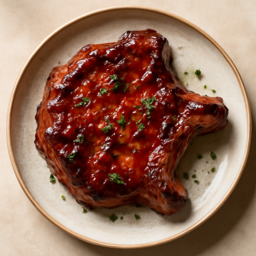 Skillet BBQ Glazed Pork Chops