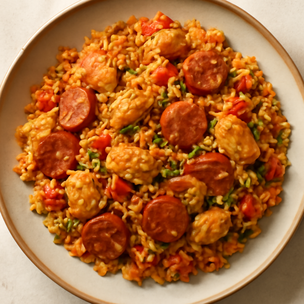 Chicken and Sausage Jambalaya Big Batch
