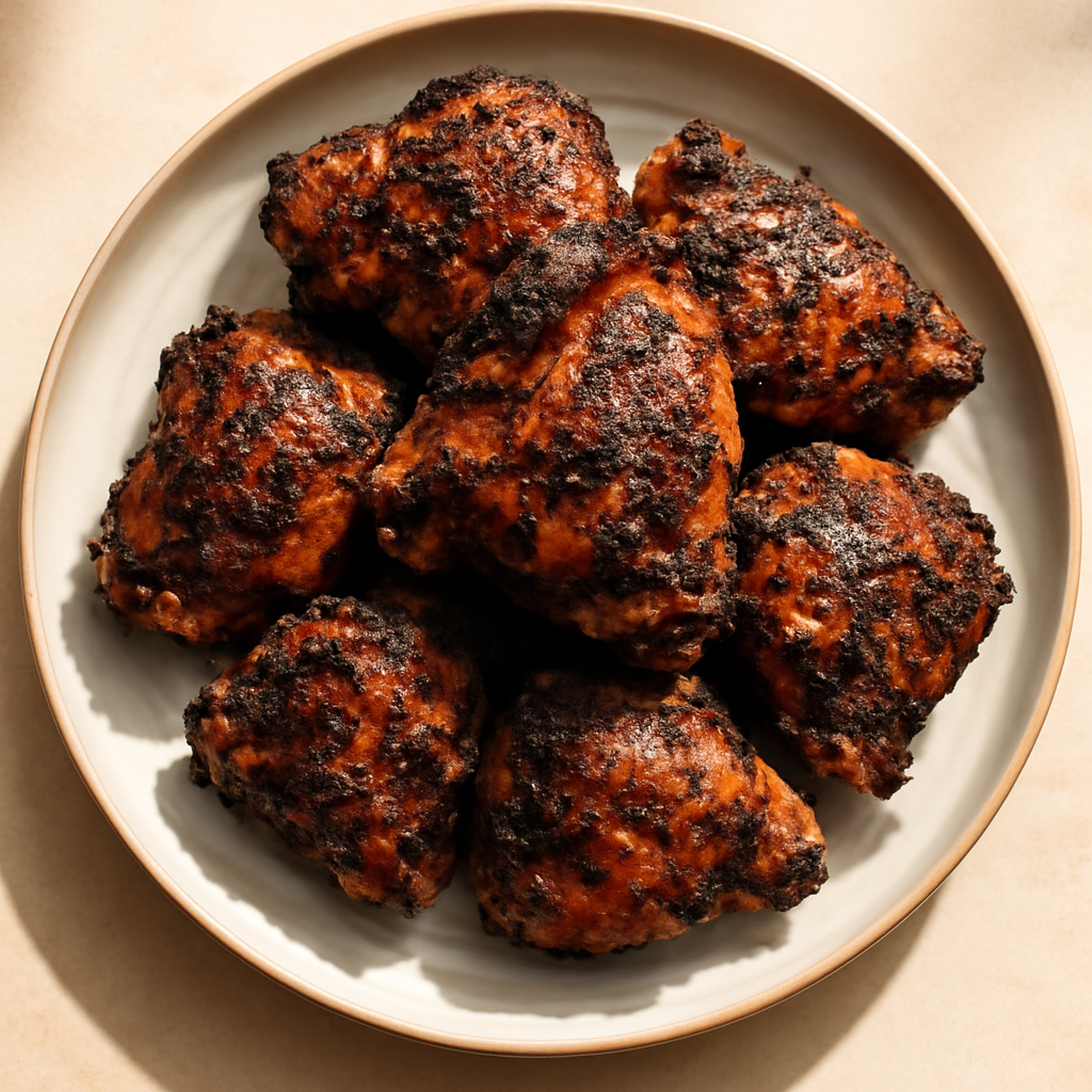 Batch Jamaican Jerk Chicken Thighs