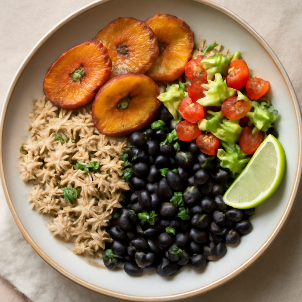 Caribbean Plantain and Black Bean Bowl