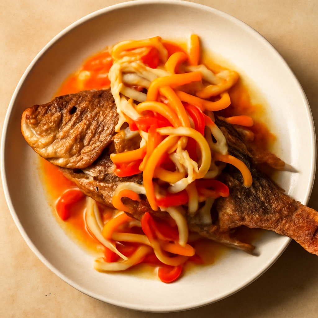Jamaican Escovitch Fried Snapper