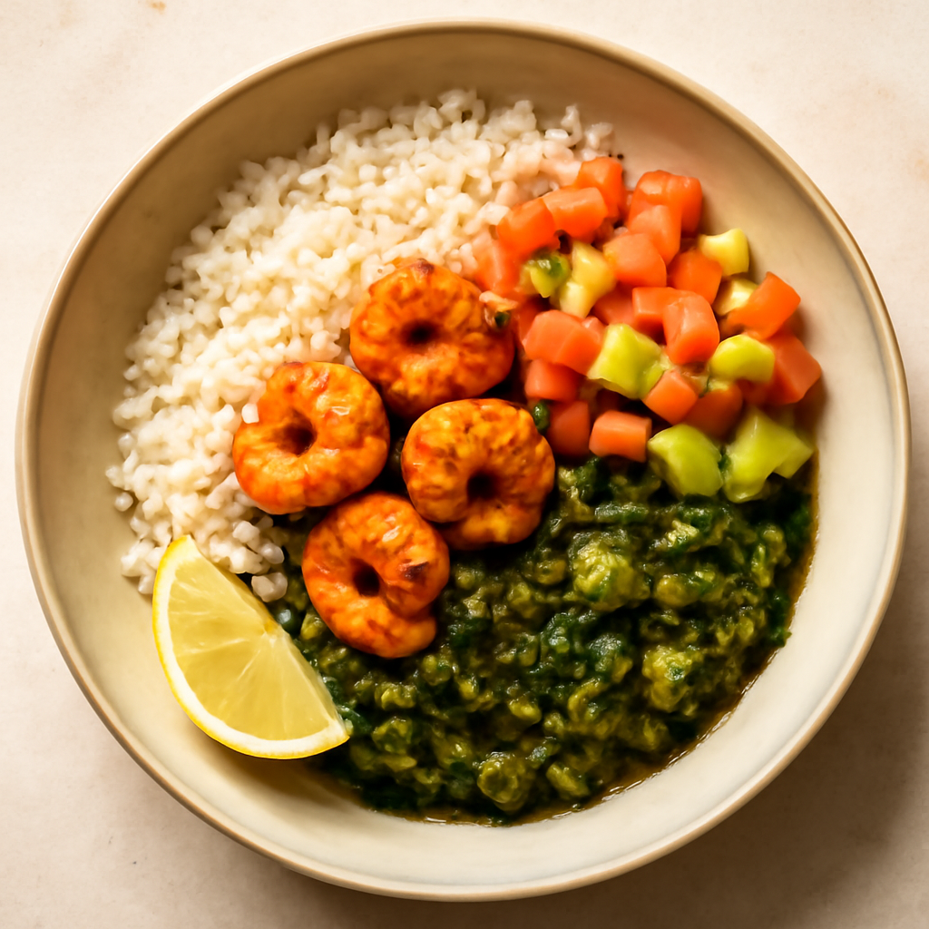 Trinidad Callaloo Rice Bowl