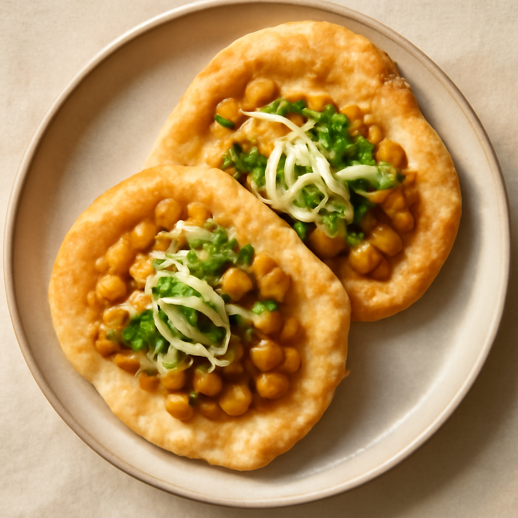 Trinidad Doubles with Curried Channa