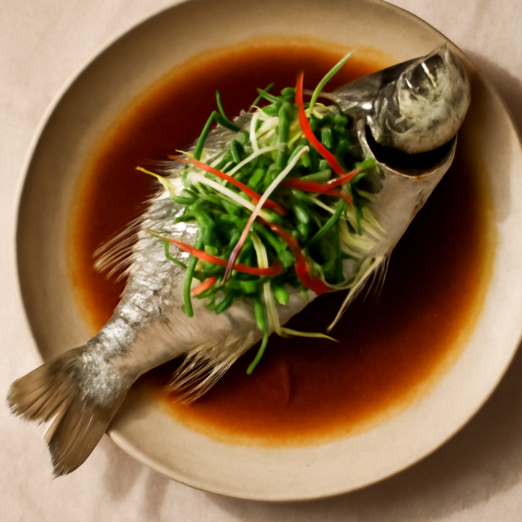 Cantonese Steamed Sea Bass