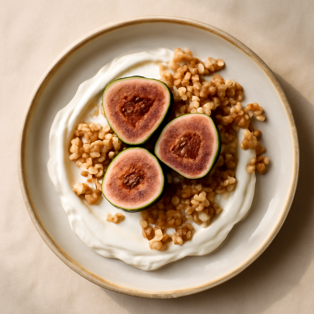 Greek Yogurt Parfait with Fig and Granola