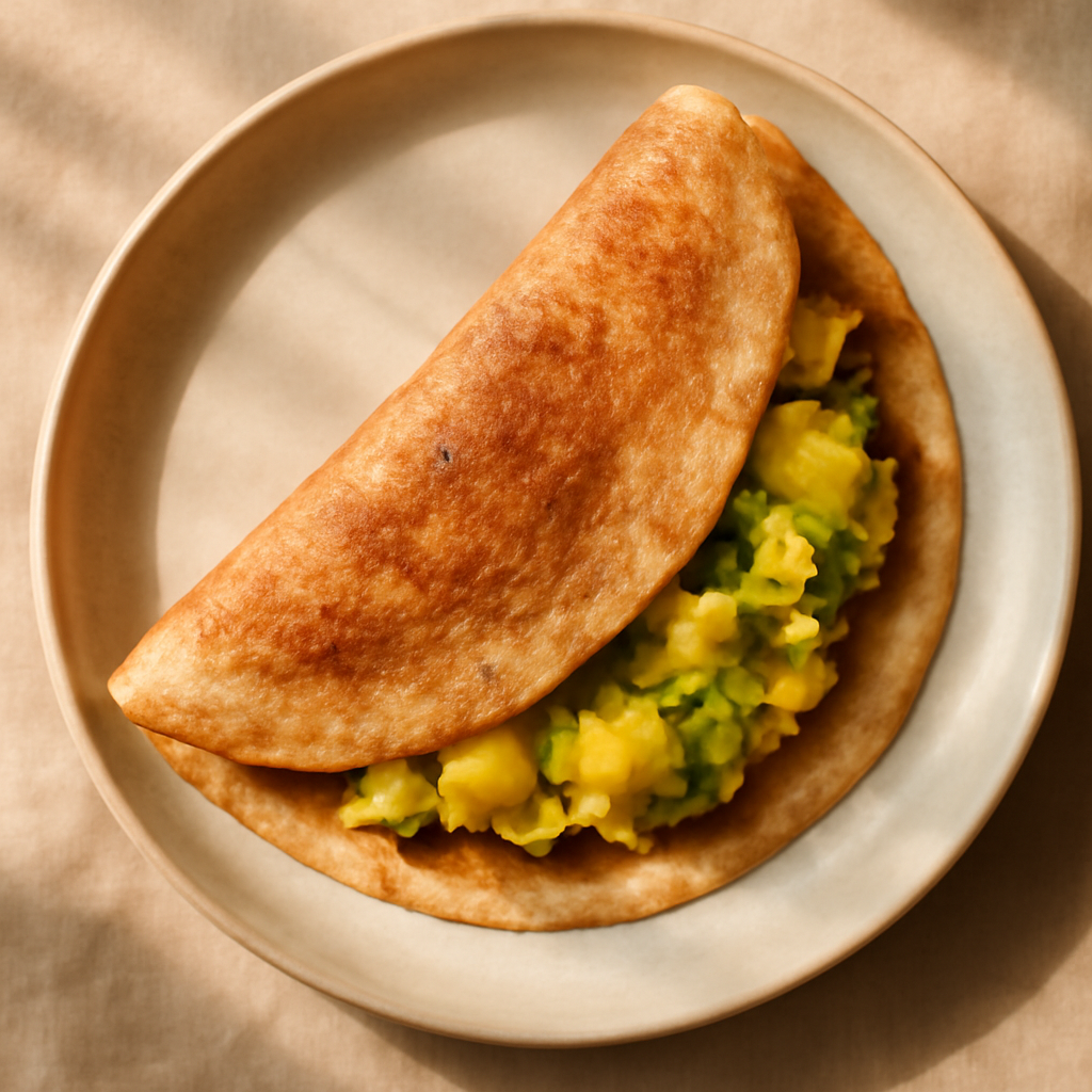 Masala Dosa with Potato Filling