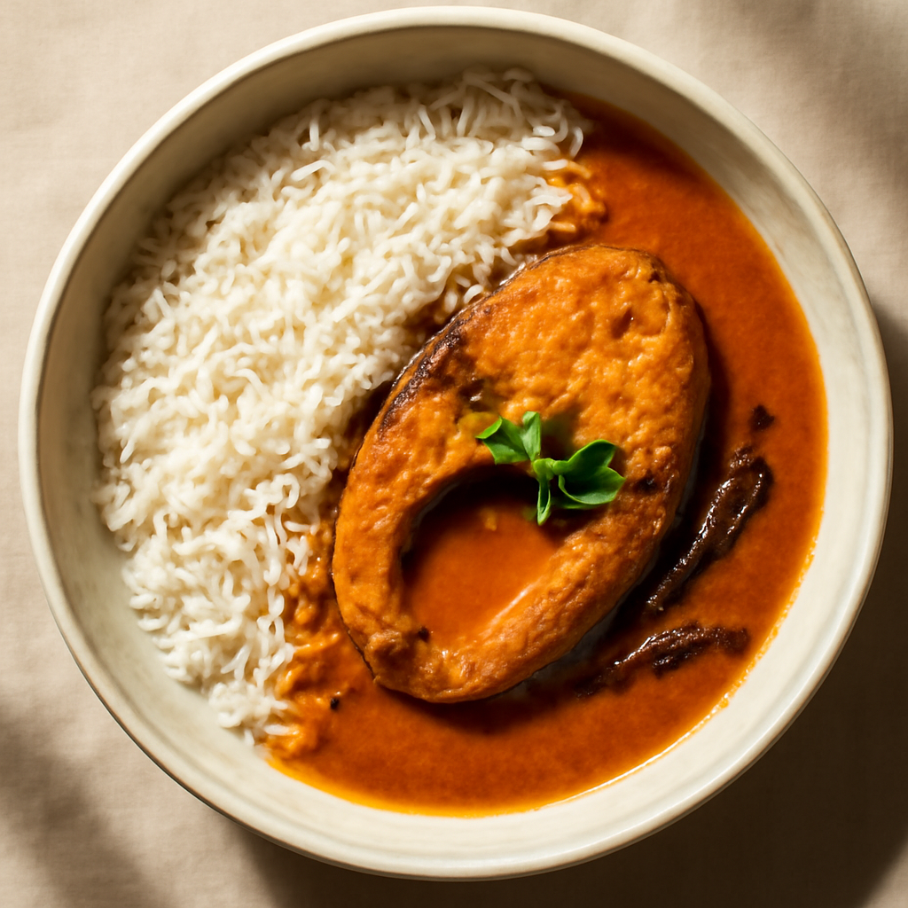 Meen Kuzhambu Rice Bowl