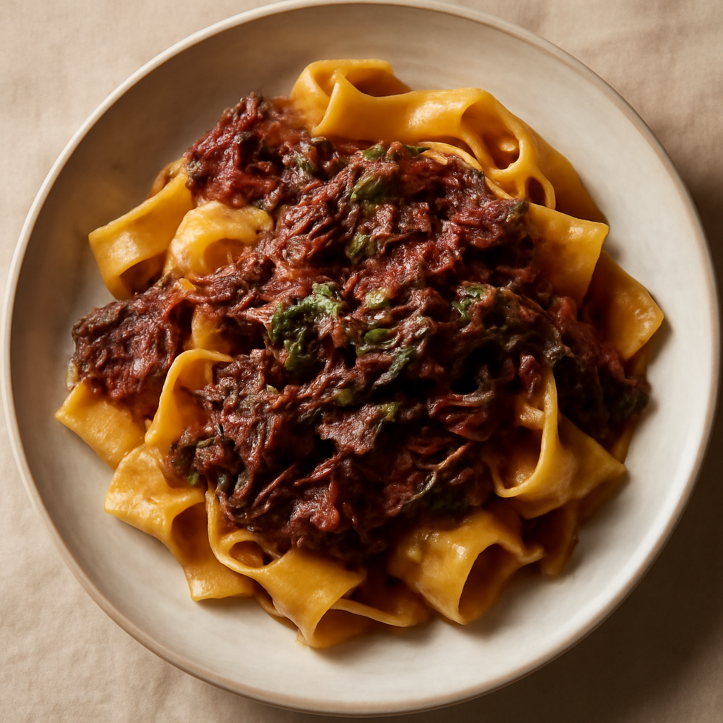 Braised Beef Ragu with Pappardelle