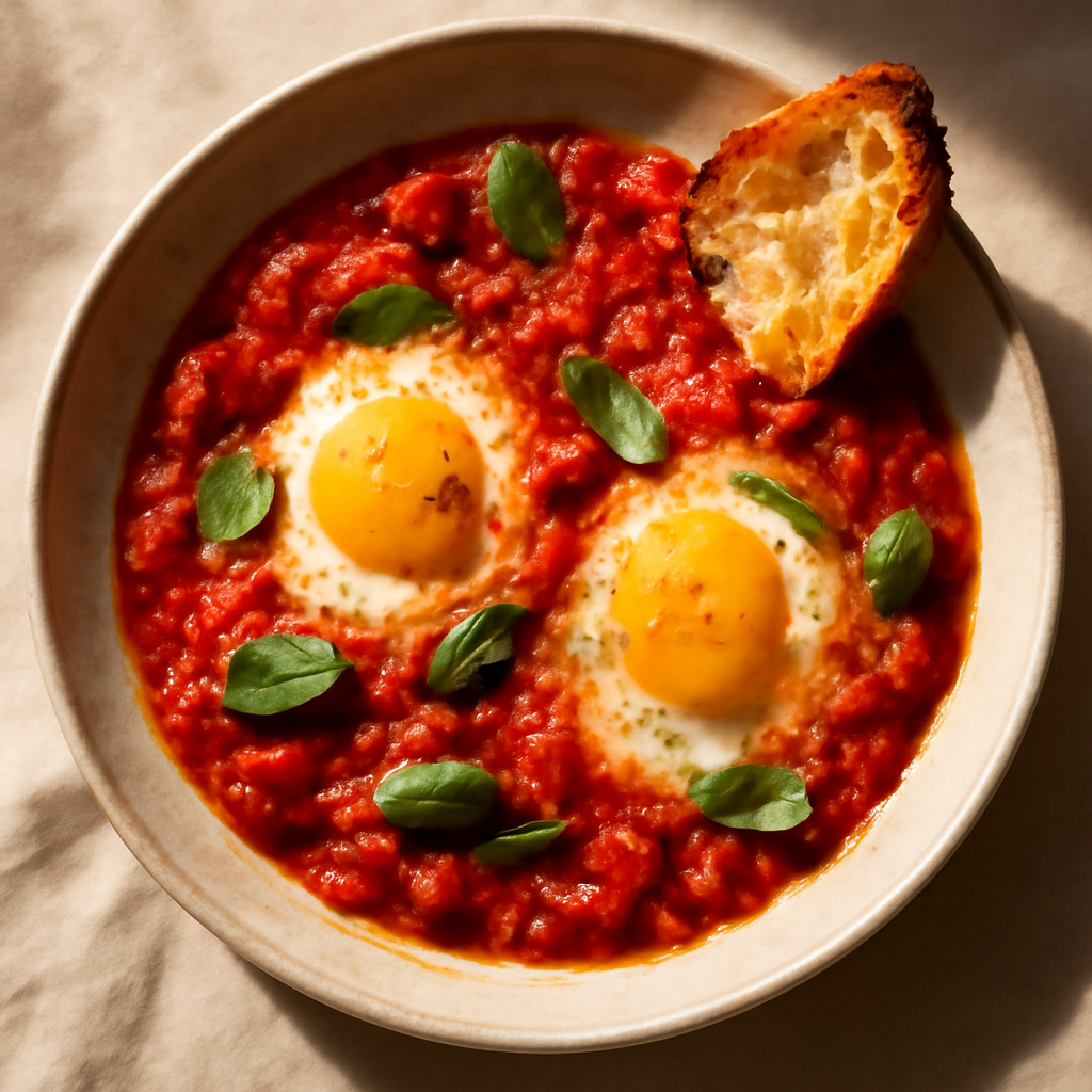 Italian Baked Eggs in Tomato Sauce