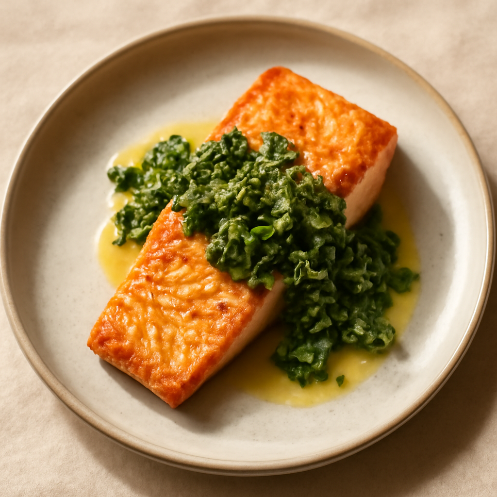 Pan-Roasted Salmon with Salsa Verde