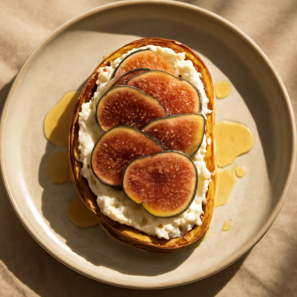 Ricotta Toast with Honey and Figs