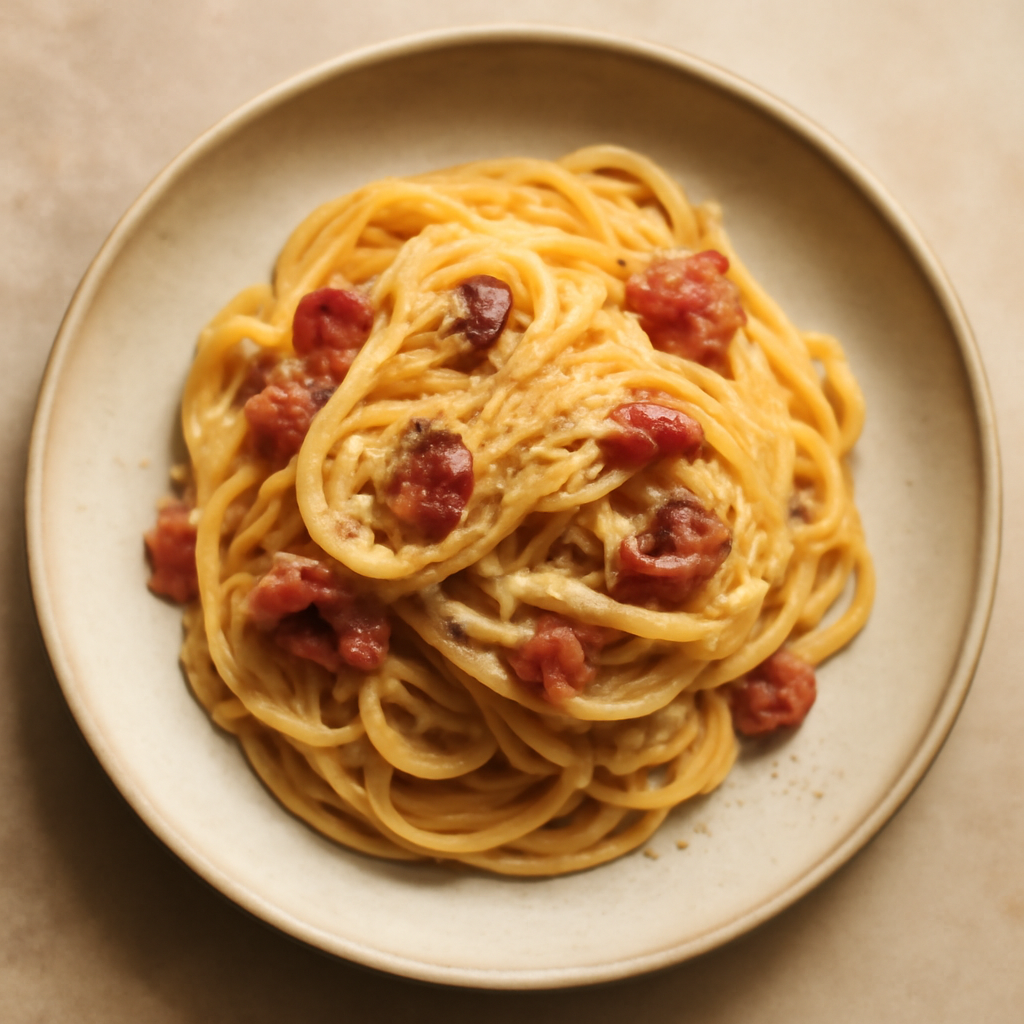 Spaghetti alla Carbonara with Pancetta