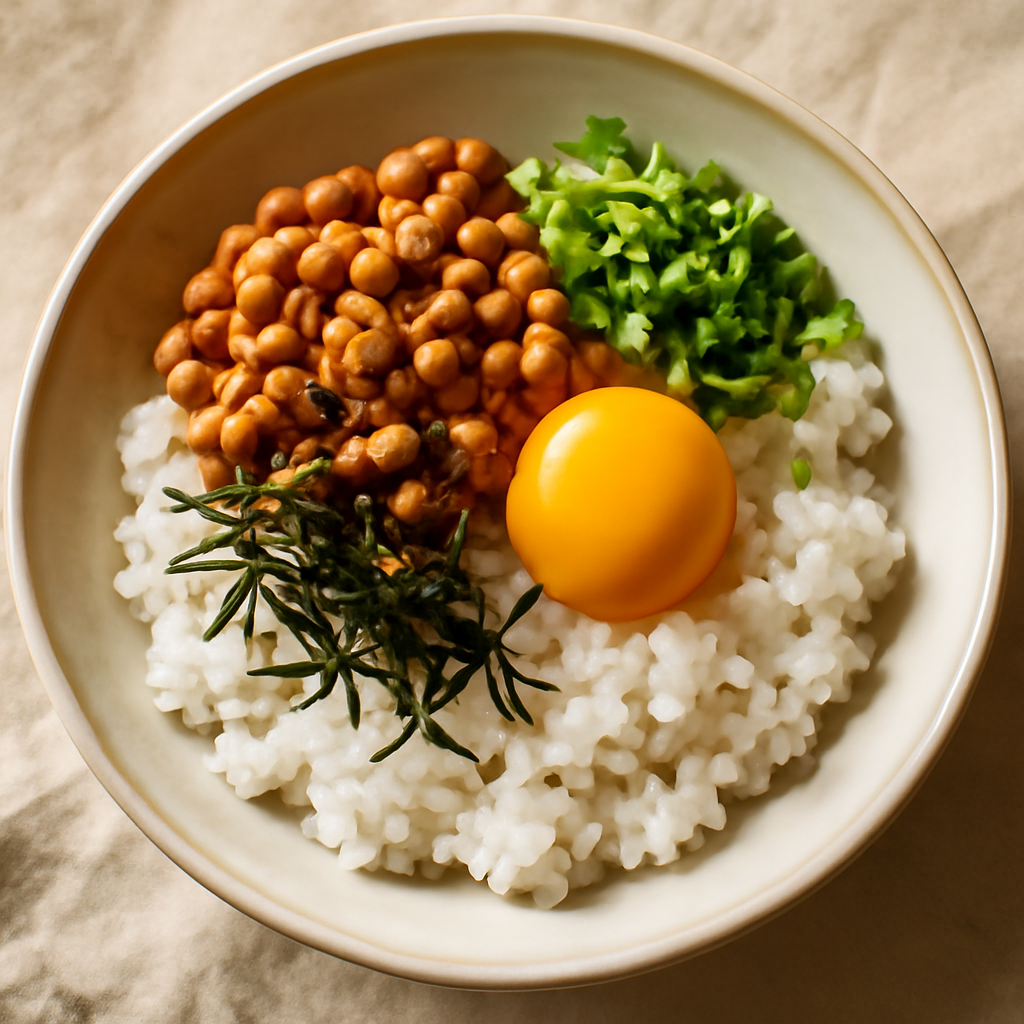 Natto Rice Breakfast Bowl