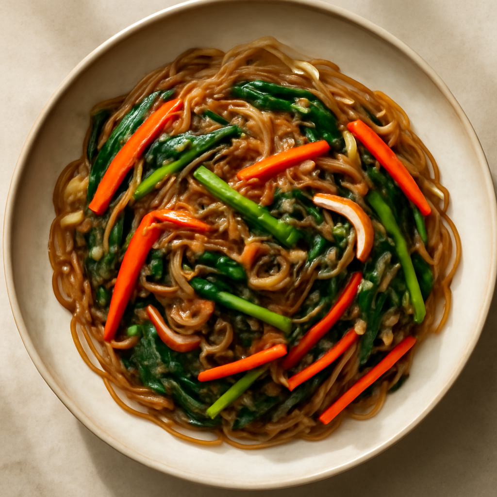 Vegetable Japchae Glass Noodles