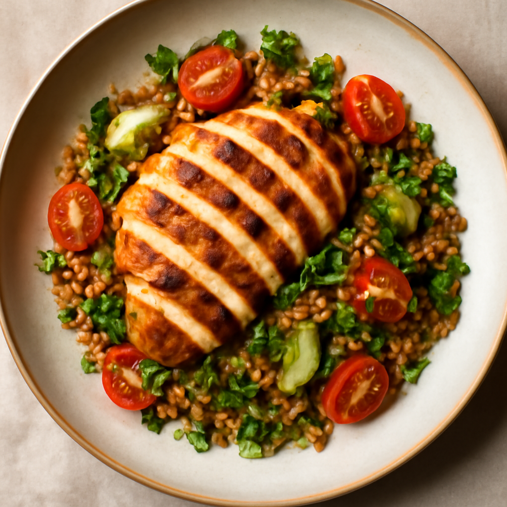 Grilled Chicken and Freekeh Salad