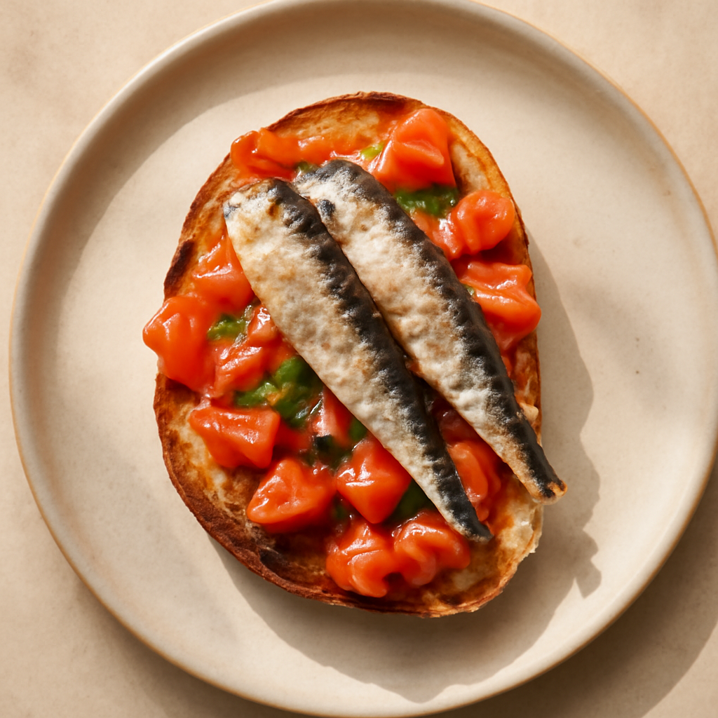 Sardine and Tomato Bruschetta