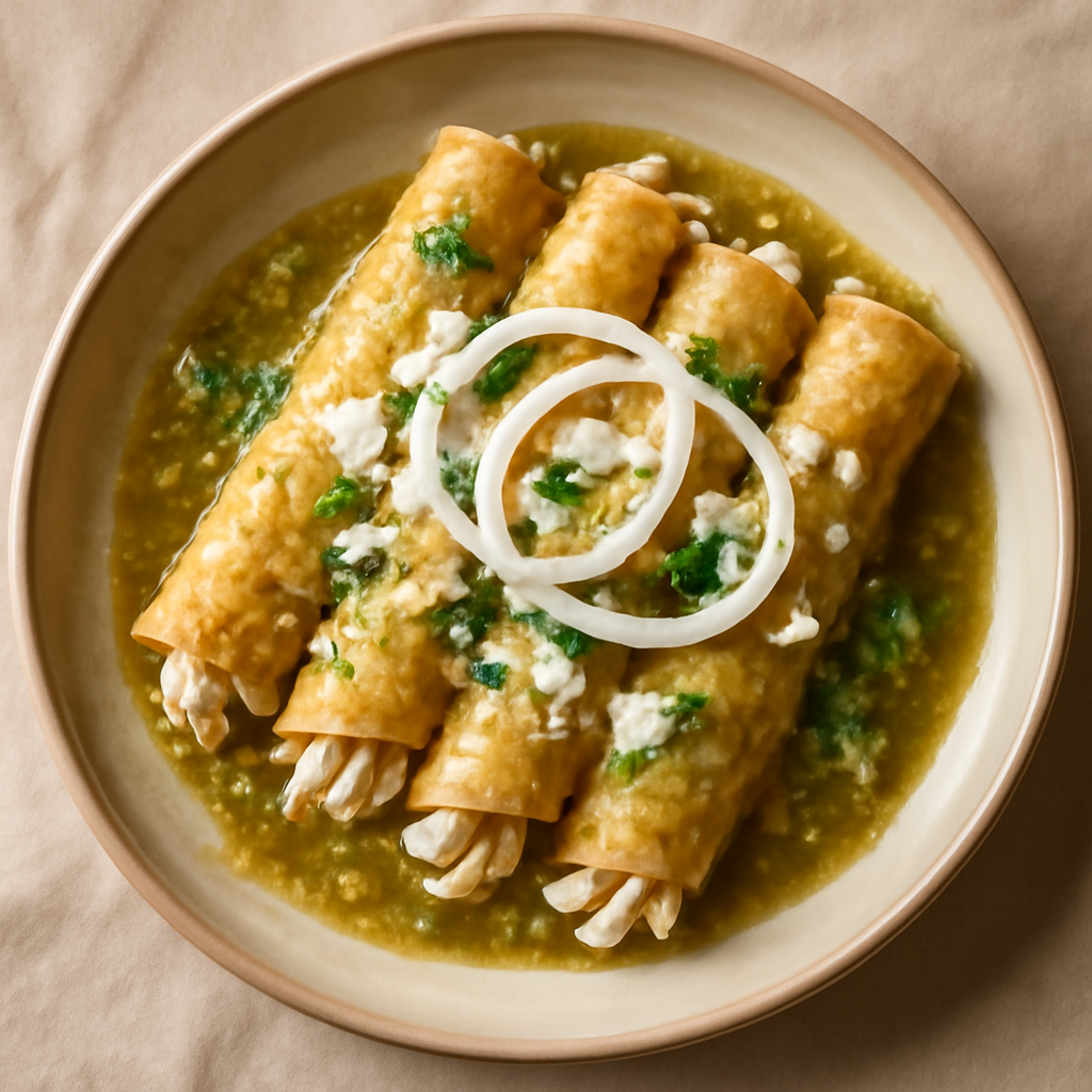 Enchiladas Verdes de Pollo