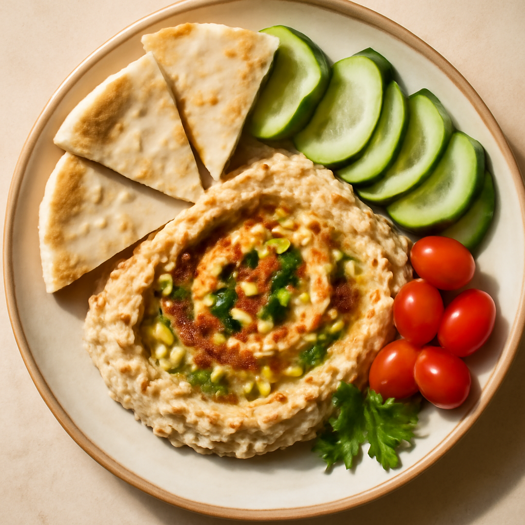 Baba Ganoush Mezze Plate