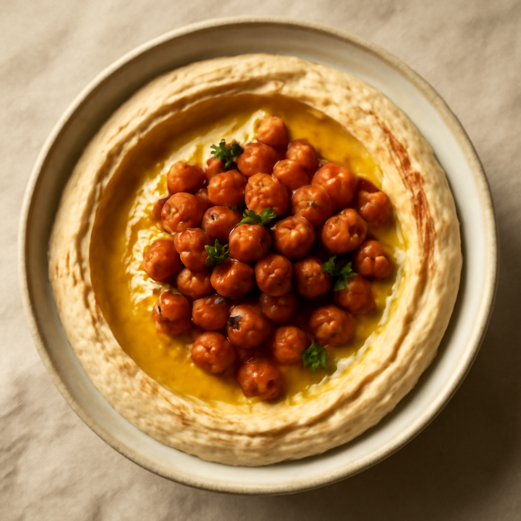 Classic Hummus Bowl with Spiced Chickpeas