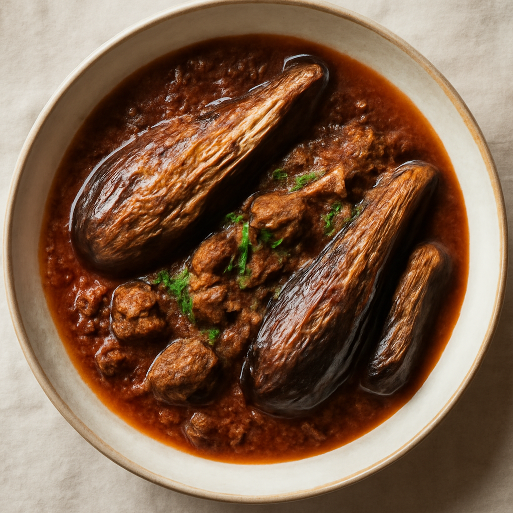 Persian Ghormeh-Style Eggplant Khoresh Bademjan