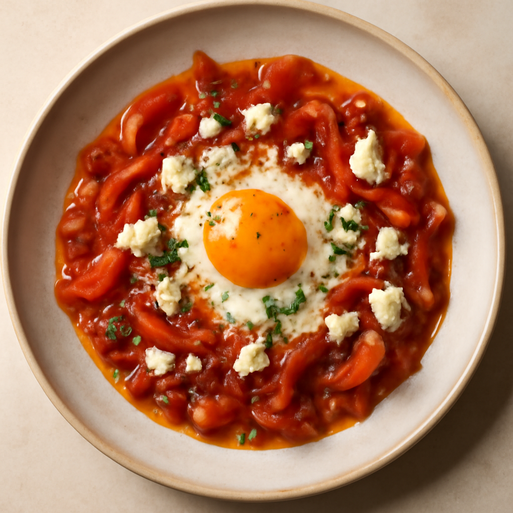 Shakshuka with Feta and Peppers