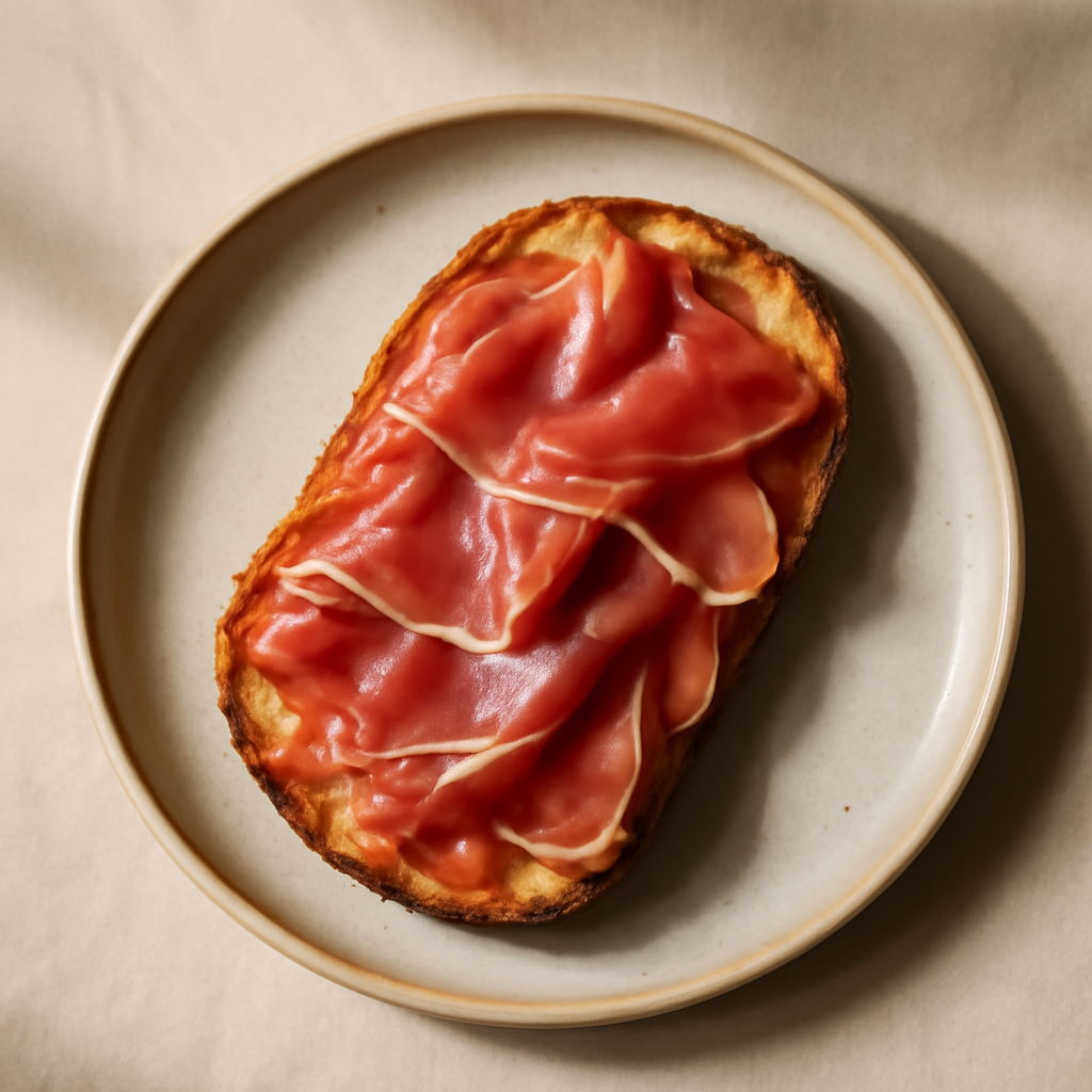 Tostada con Jamon Serrano y Tomate