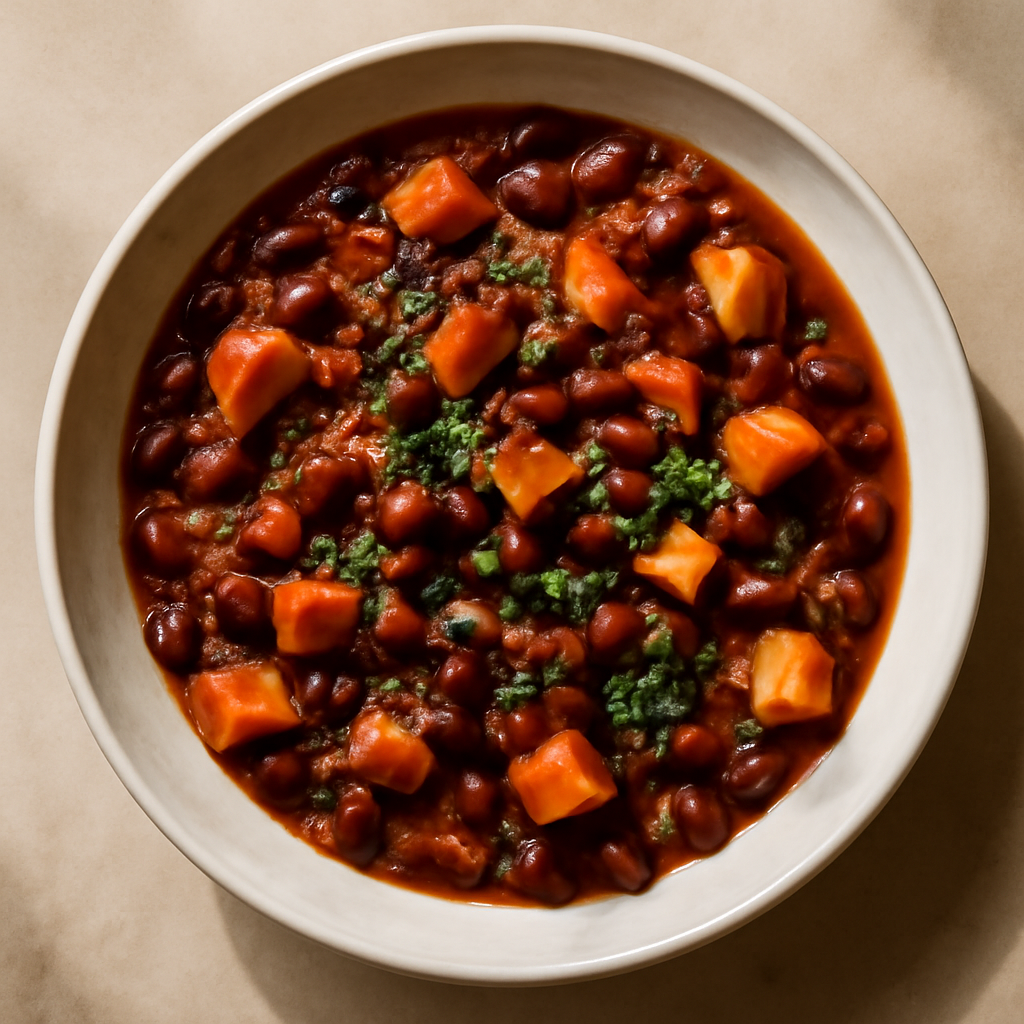 Batch Black Bean and Sweet Potato Chili
