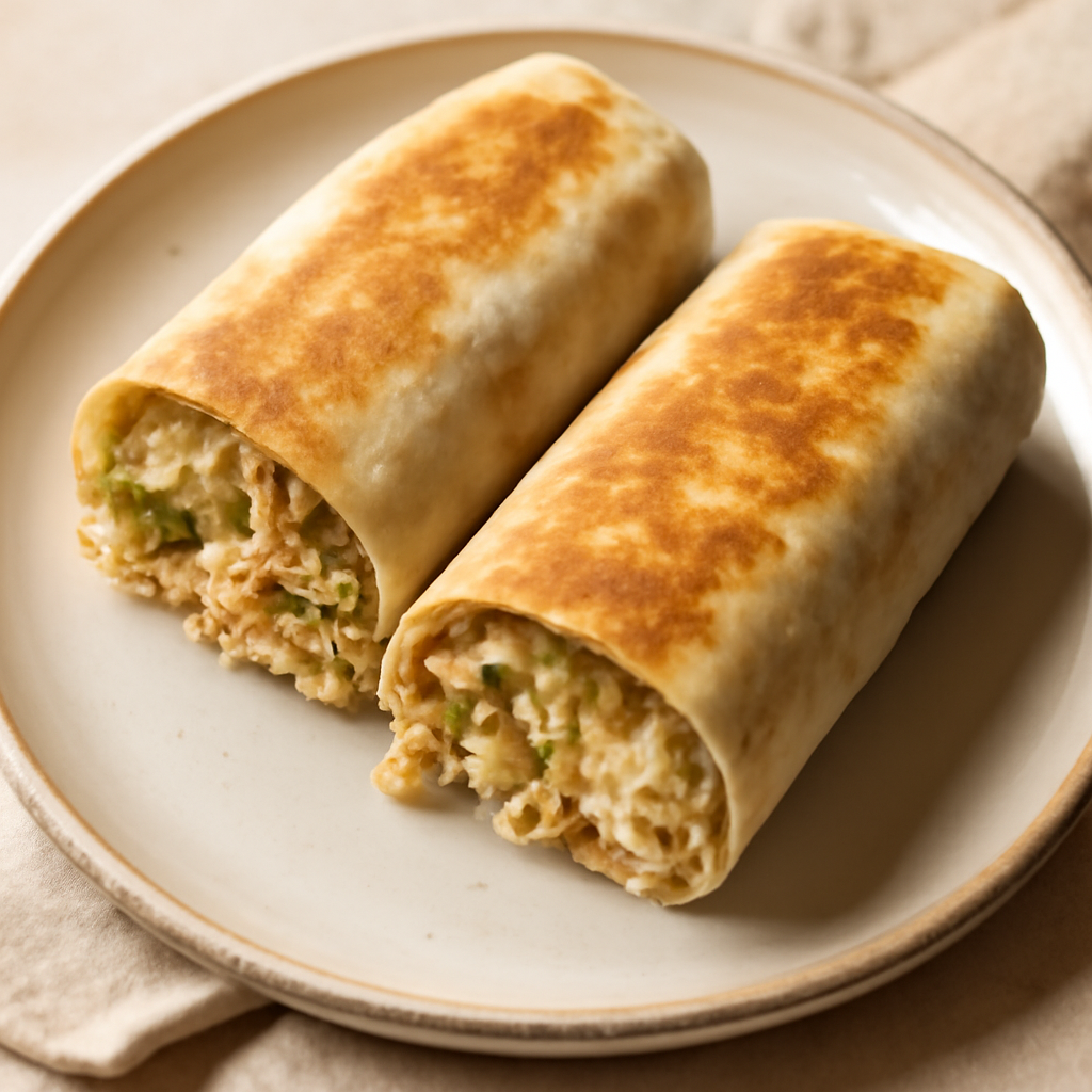 Freezer Chicken and Green Chile Burritos