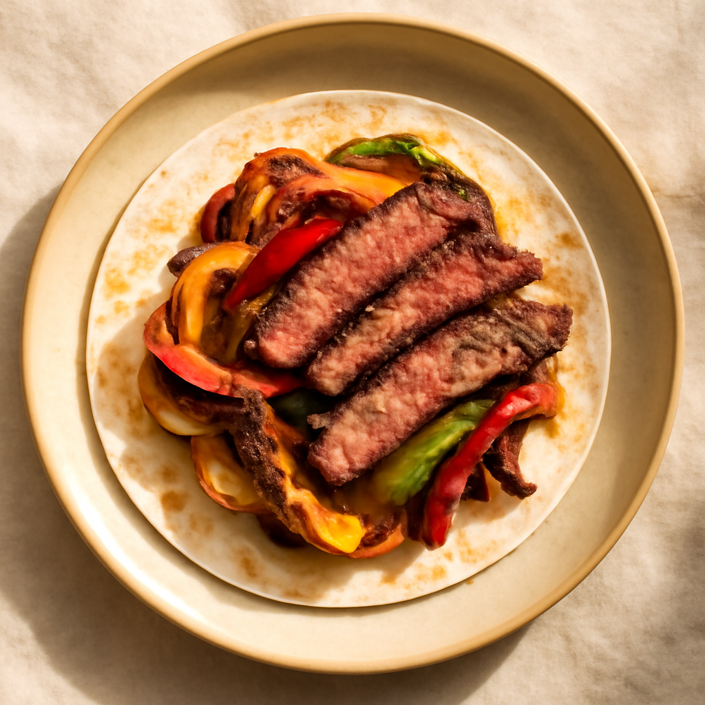 Steak Fajitas with Charred Peppers