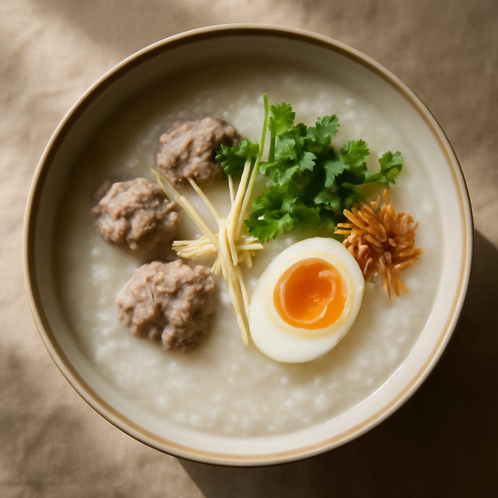 Jok Moo (Thai Pork Rice Porridge)