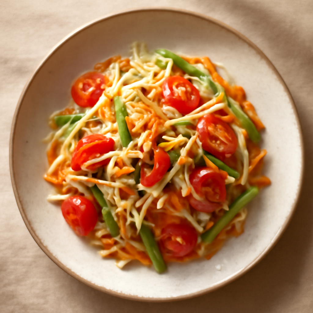 Som Tum Jay (Vegan Green Papaya Salad)