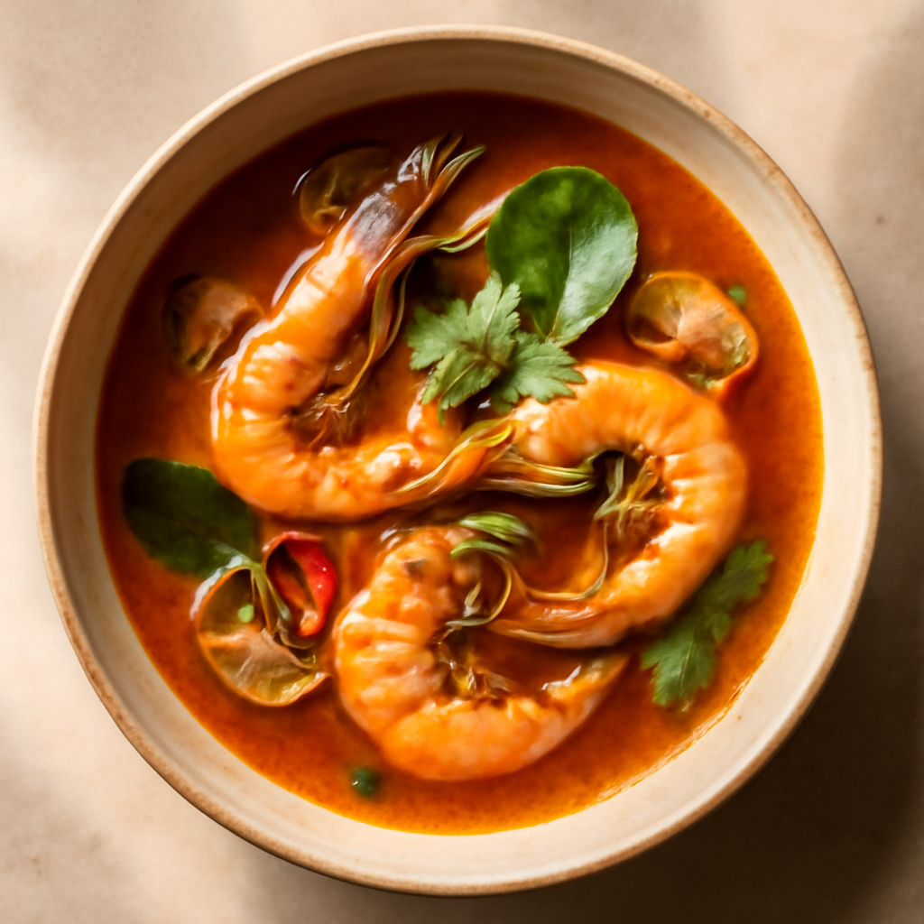 Tom Yum Goong (Spicy Shrimp Soup)