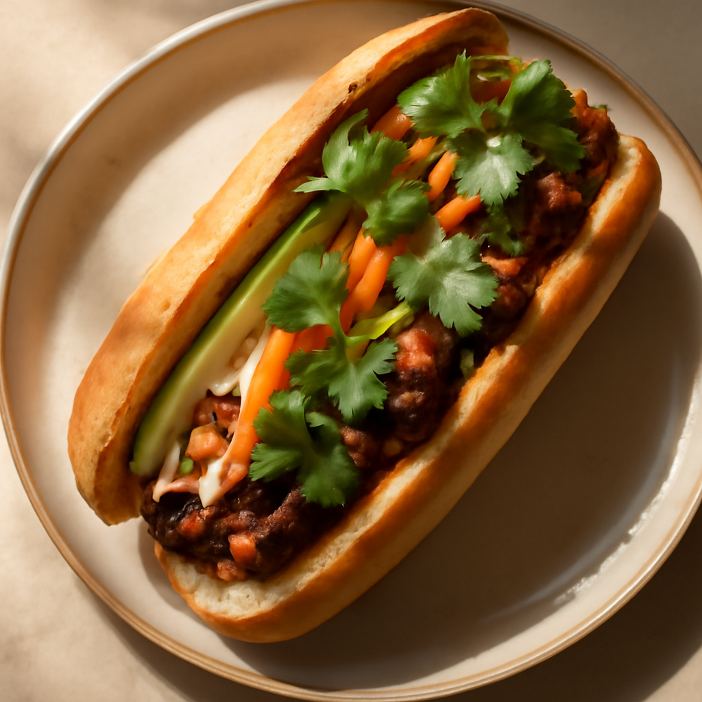 Banh Mi Thit Nuong (Grilled Pork Baguette Sandwich)