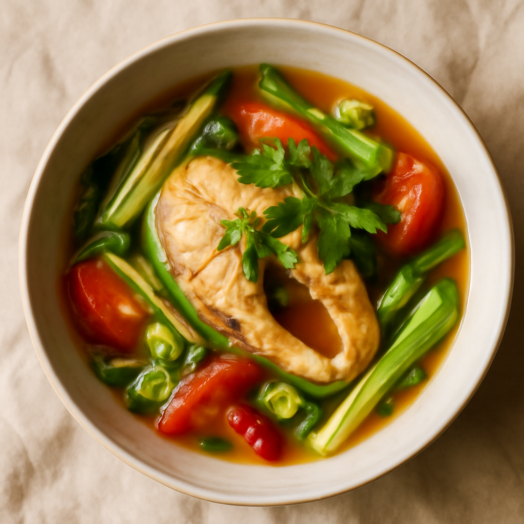 Canh Chua Ca (Sweet and Sour Tamarind Fish Soup)
