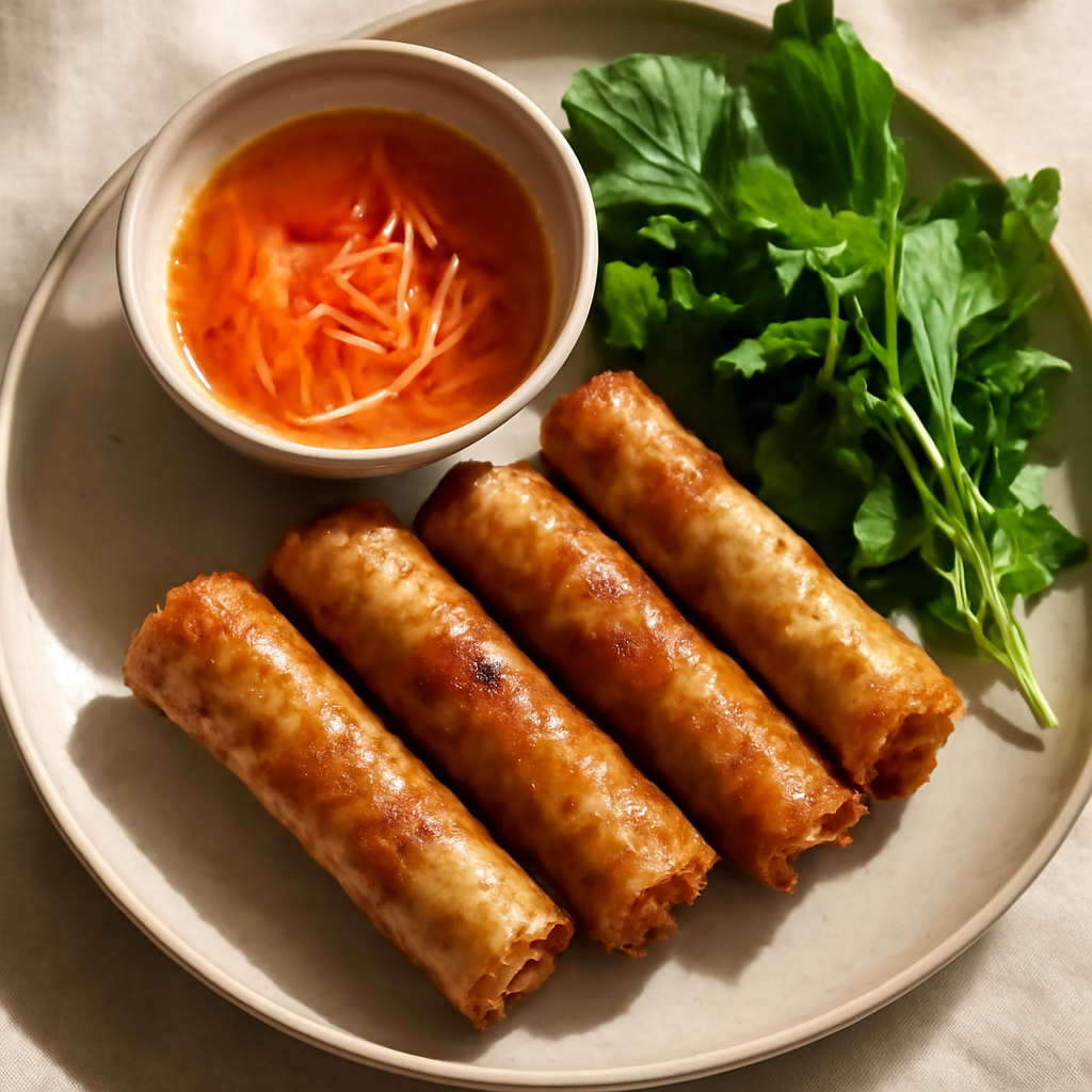 Cha Gio (Crispy Fried Pork Spring Rolls)