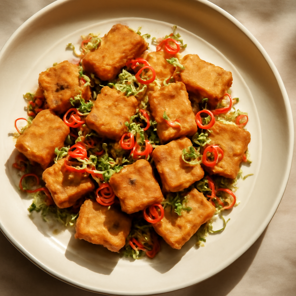 Dau Hu Chien Sa Ot (Lemongrass Chili Crispy Tofu)