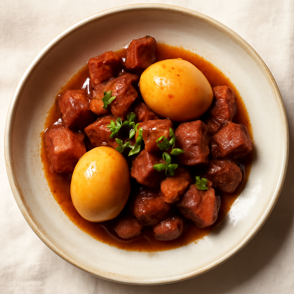 Thit Kho Trung (Caramel Braised Pork and Eggs)