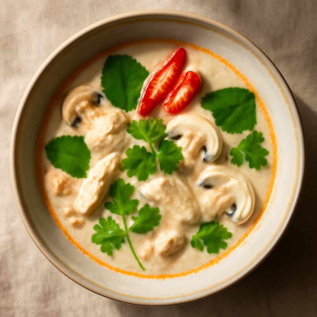 Tom Kha Gai (Coconut Galangal Soup)