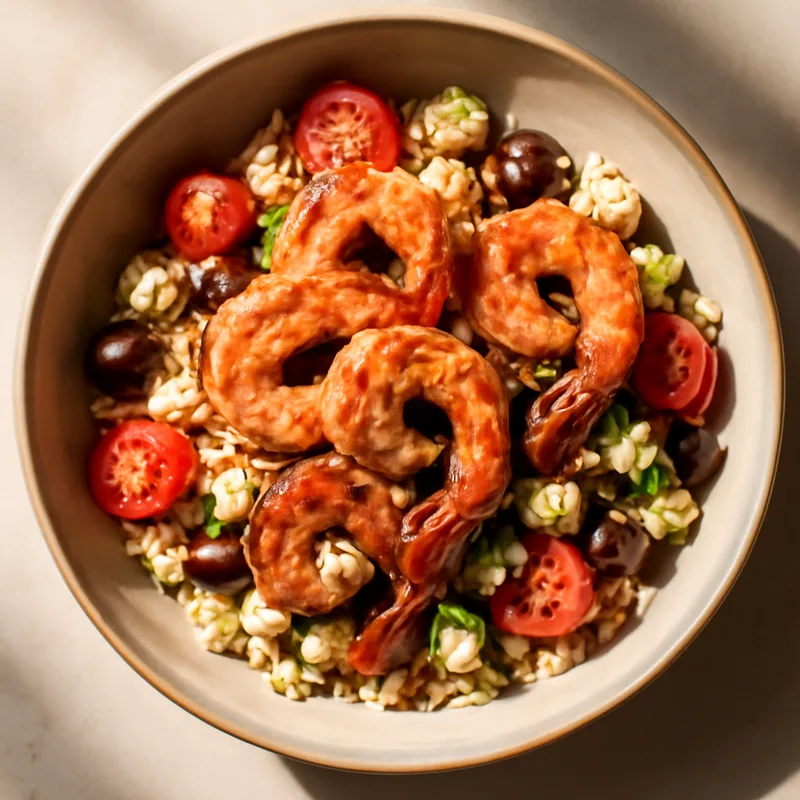 Greek Prawn & Orzo Bowl