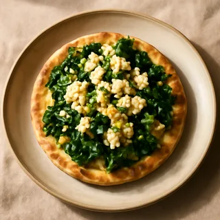 Greek Spinach and Feta Breakfast Pita