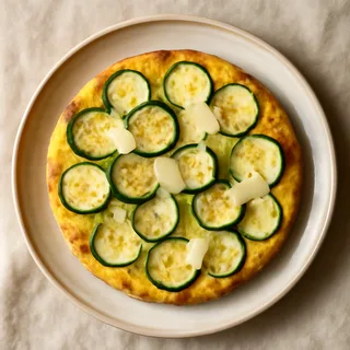Italian Breakfast Frittata with Zucchini and Parmesan