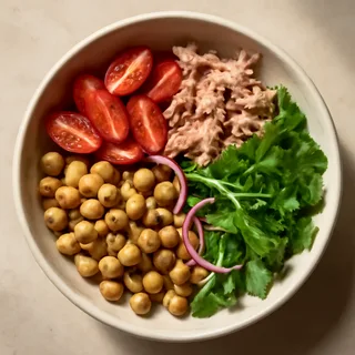 Italian Chickpea and Tuna Power Bowl