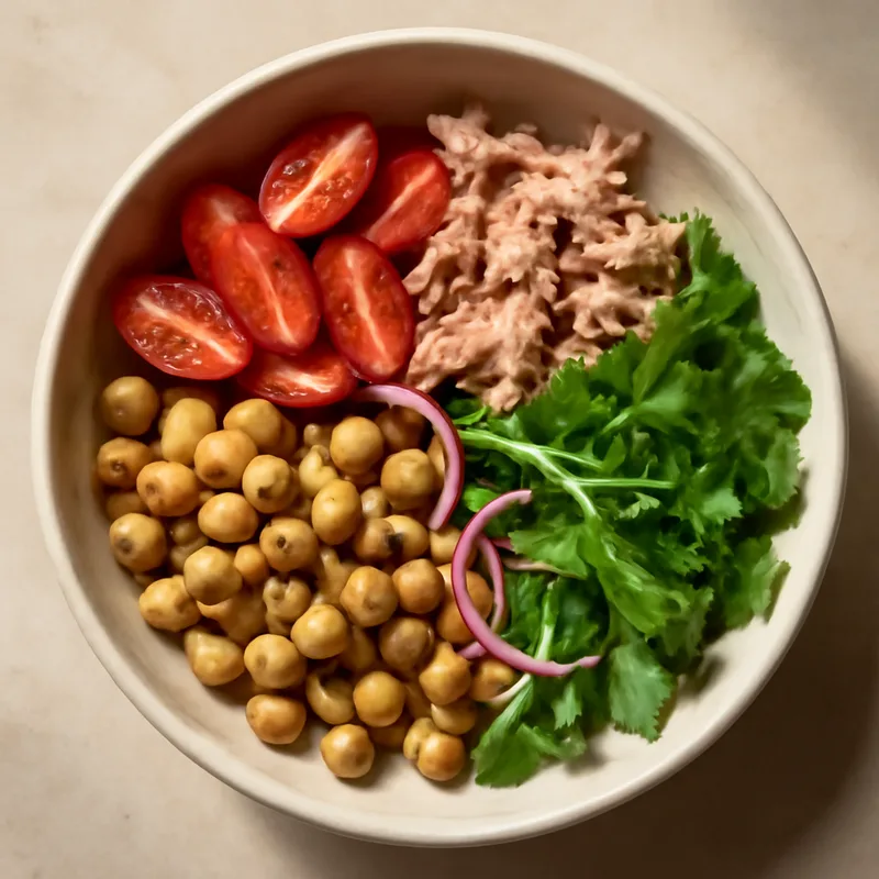 Italian Chickpea and Tuna Power Bowl