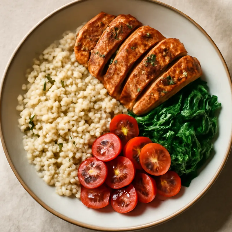 Keto Italian Chicken and Cauliflower Rice Bowl