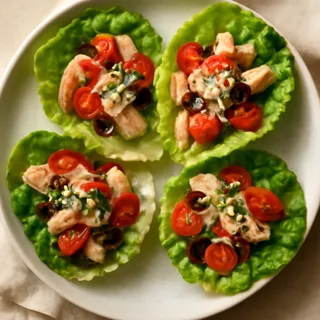 Keto Italian Chicken Lettuce Wraps