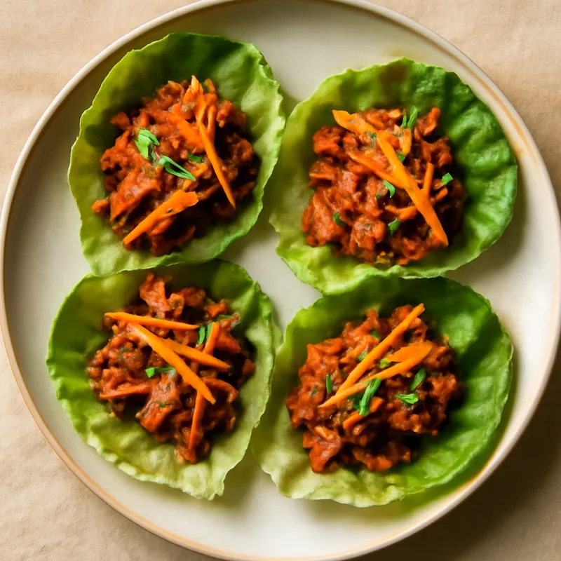 Korean Spicy Pork Lettuce Wraps (Paleo)