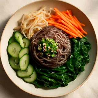 Korean Sweet Potato Noodle Salad Bowl