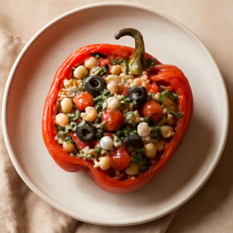 Mediterranean Stuffed Bell Pepper Bowls