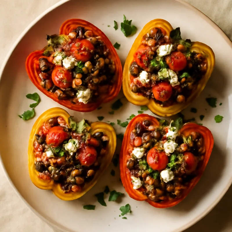Mediterranean Stuffed Bell Peppers